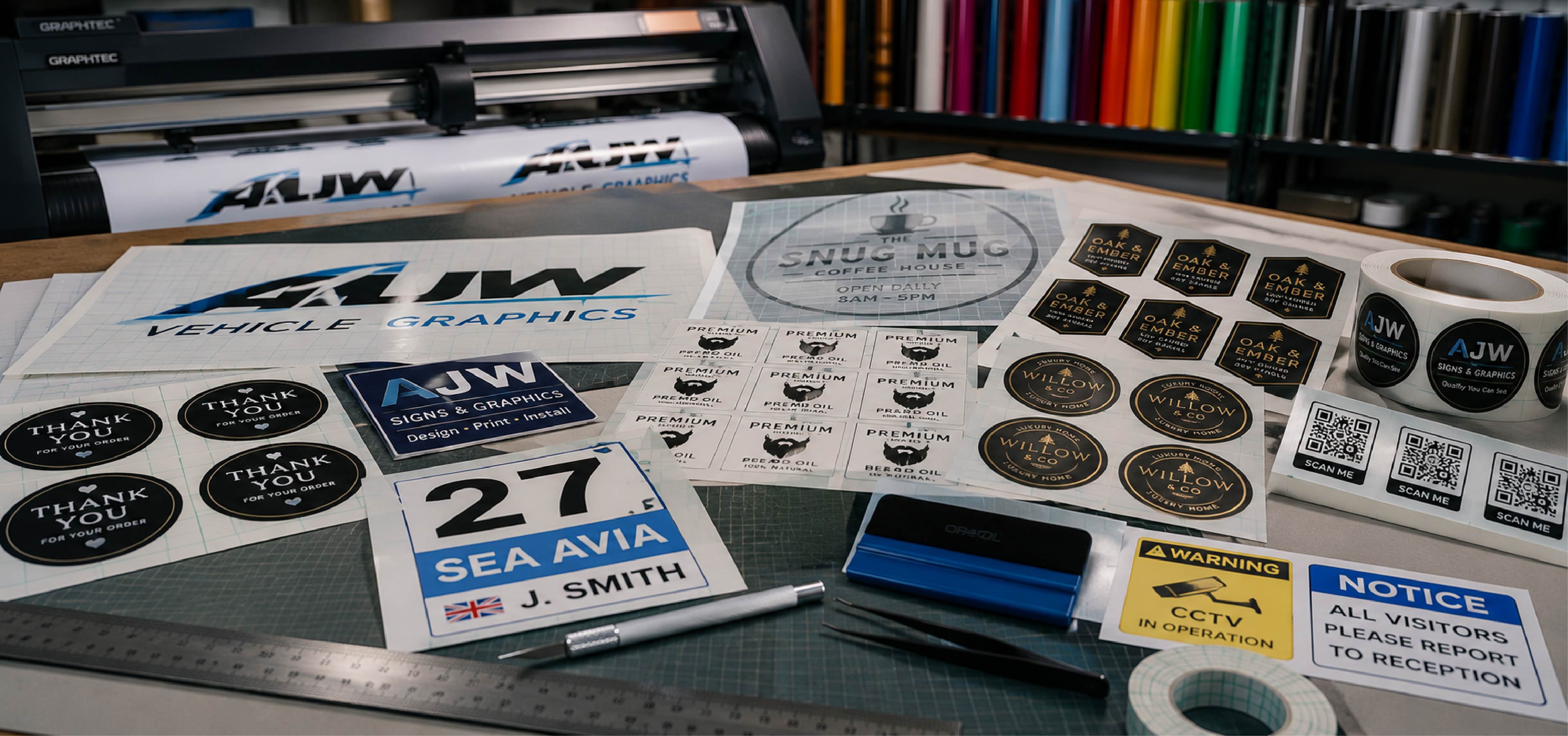 Custom product labels and sticker branding