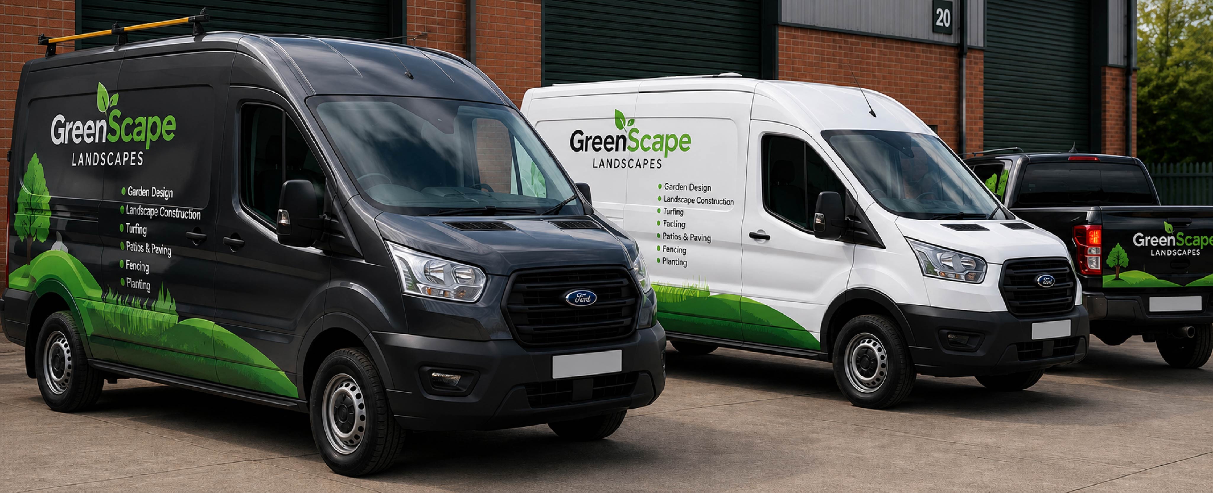 Fleet vehicle graphics and branding for local businesses